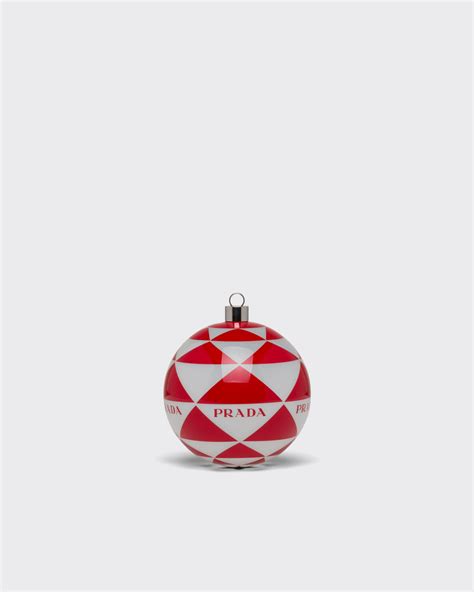 prada baubles|White/red Glass Christmas ornament set .